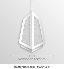 Illustration of Arabic lamp for celebrating Ramadan Kareem festival vector.