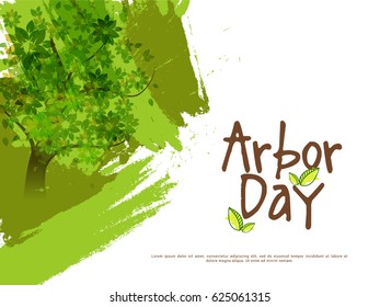 Illustration Of Arbor Day Background.