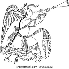 Illustration of archangel Gabriel 