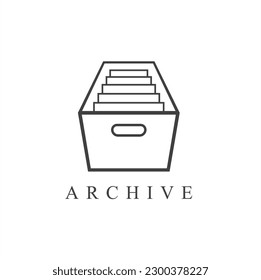 ilustración de archivo, icono de archivo, arte vectorial.