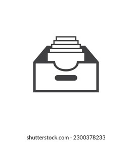 ilustración de archivo, icono de archivo, arte vectorial.