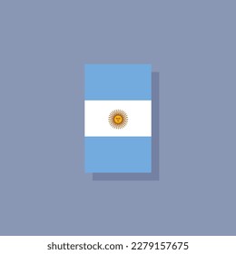 Illustration of Argentina flag Template