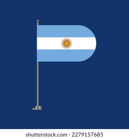 Illustration of Argentina flag Template