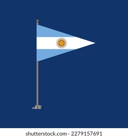 Illustration of Argentina flag Template