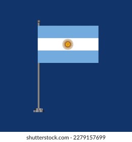 Illustration of Argentina flag Template