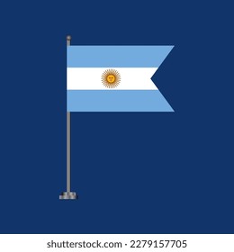 Illustration of Argentina flag Template