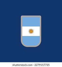 Illustration of Argentina flag Template