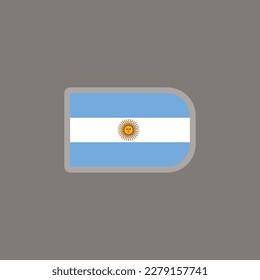 Vorlage für die Flagge Argentiniens