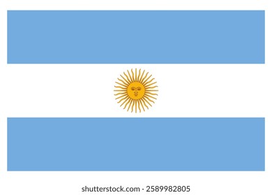 Illustration of Argentina flag vector
