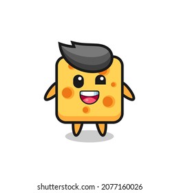 illustration of the argue between two cute cheese characters , cute style design for t shirt, sticker, logo element