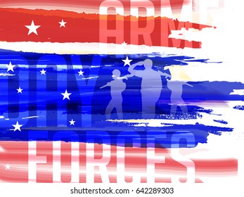 Illustration Of Armed Forces Day.