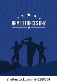 Illustration Of Armed Forces Day.