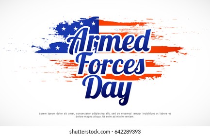 Illustration Of Armed Forces Day.