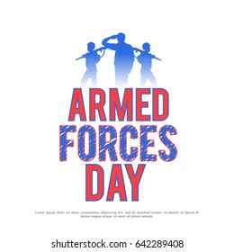 Illustration Of Armed Forces Day.