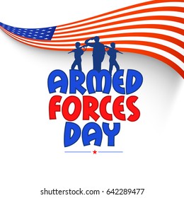 Illustration Of Armed Forces Day.
