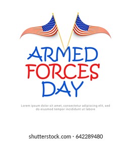 Illustration Of Armed Forces Day.