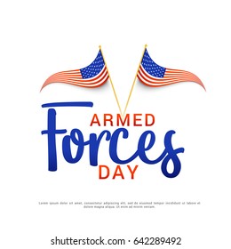 Illustration Of Armed Forces Day.