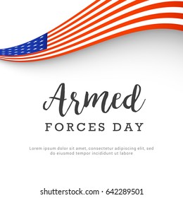 Illustration Of Armed Forces Day.