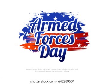 Illustration Of Armed Forces Day.