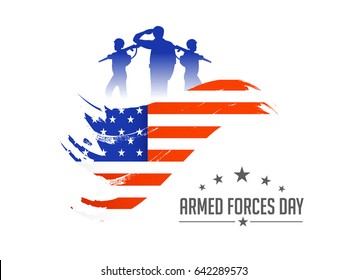 Illustration Of Armed Forces Day.