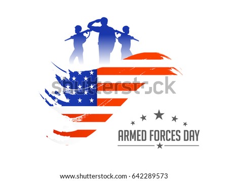 Illustration Of Armed Forces Day.