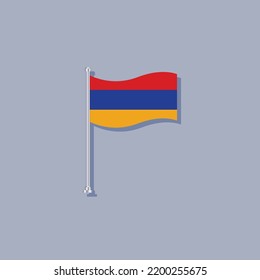 Illustration of Armenia flag Template