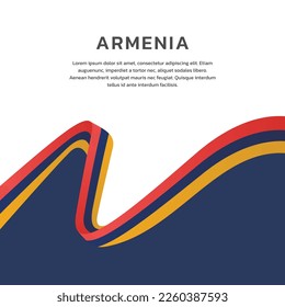Illustration of Armenia flag Template