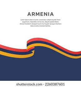 Illustration of Armenia flag Template