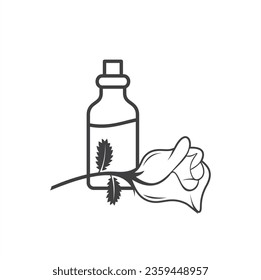 ilustración de aromaterapia, arte vectorial.