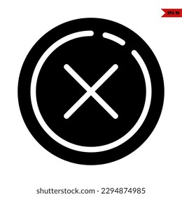 illustration of arrow button on the keyboard glyph icon