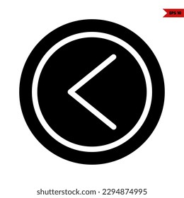 illustration of arrow button on the keyboard glyph icon