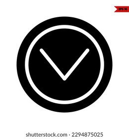 illustration of arrow button on the keyboard glyph icon