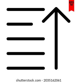 ilustración del icono de diseño de flecha arriba
