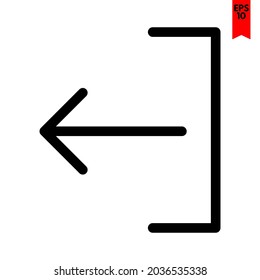 ilustración del icono de diseño de flecha