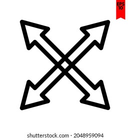 illustration of arrow design icon