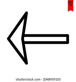 ilustración del icono de diseño de flecha