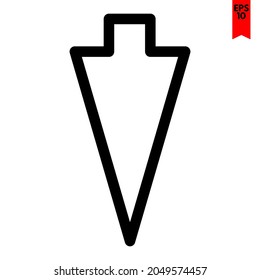 illustration of arrow design icon