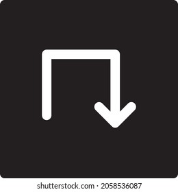 Illustration of arrow design icon