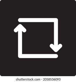 Illustration of arrow design icon