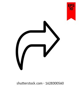 illustration of arrow flat icon