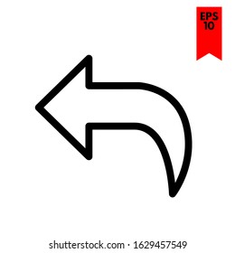 illustration of arrow flat icon