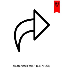 illustration of arrow flat icon