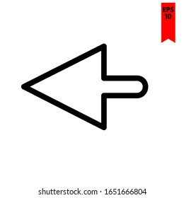 illustration of arrow flat icon