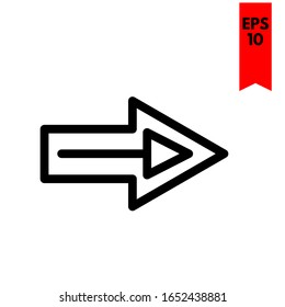 ilustración de icono plano de flecha