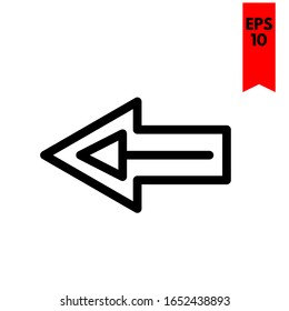 ilustración de icono plano de flecha