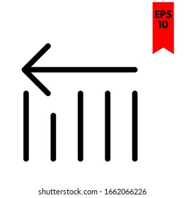 ilustración de icono plano de flecha