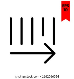 illustration of arrow flat icon