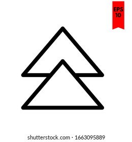 illustration of arrow flat icon