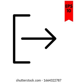 Abbildung einer Pfeilflachsymbol