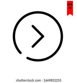 illustration of arrow flat icon